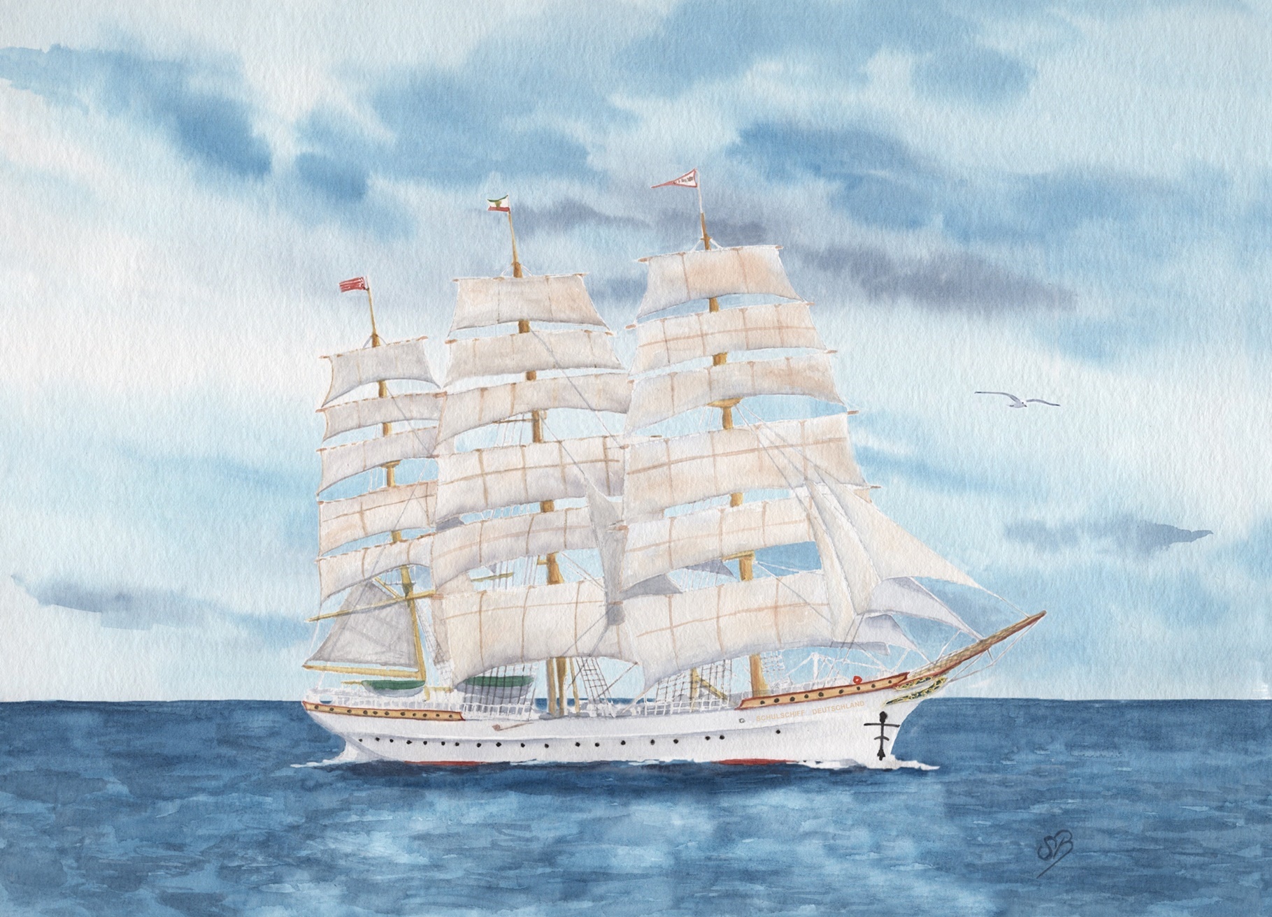 Bremerhaven Schulschiff Segelschiff Deutschland - BHV6