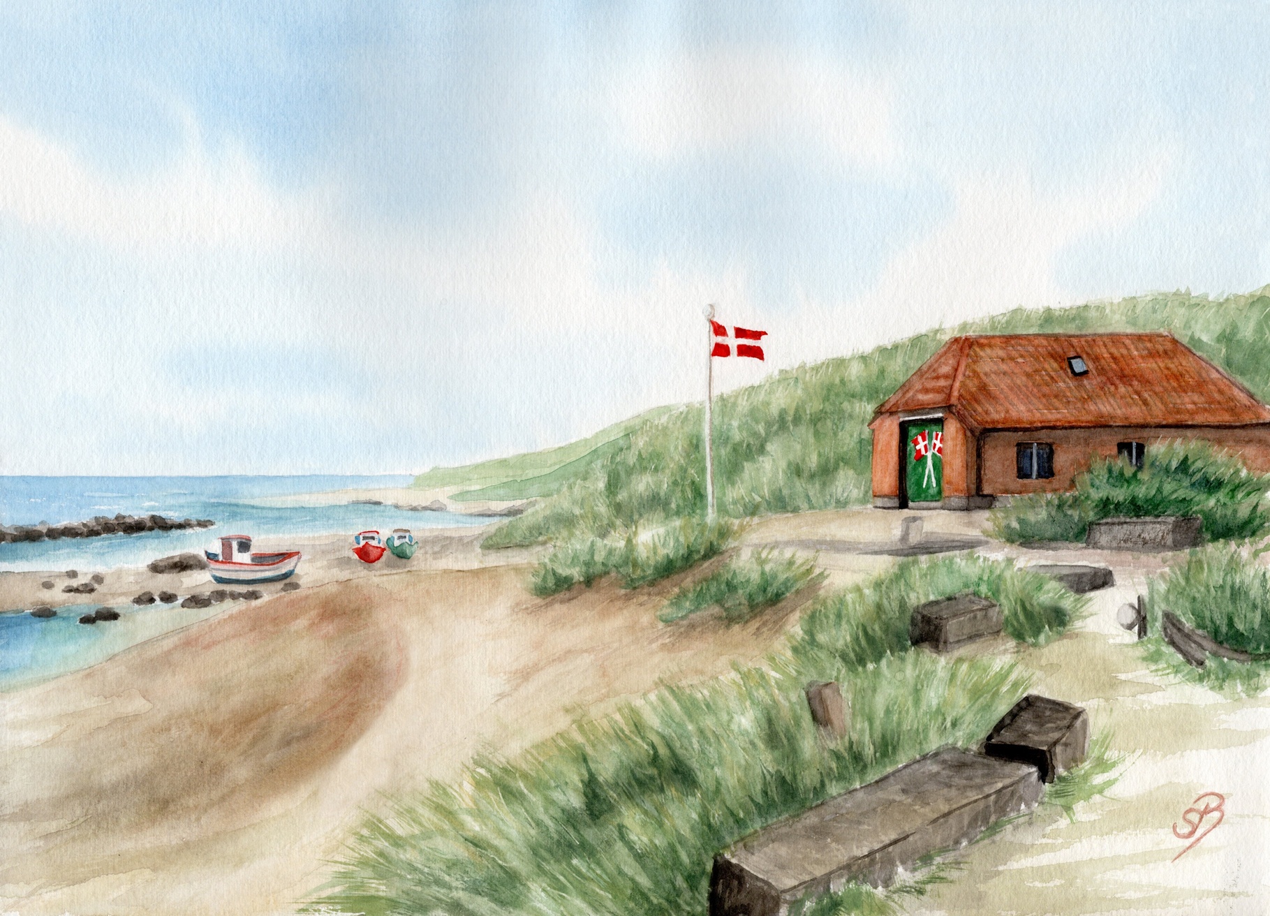 DK92 - Rettungshaus am Strand Lønstrup