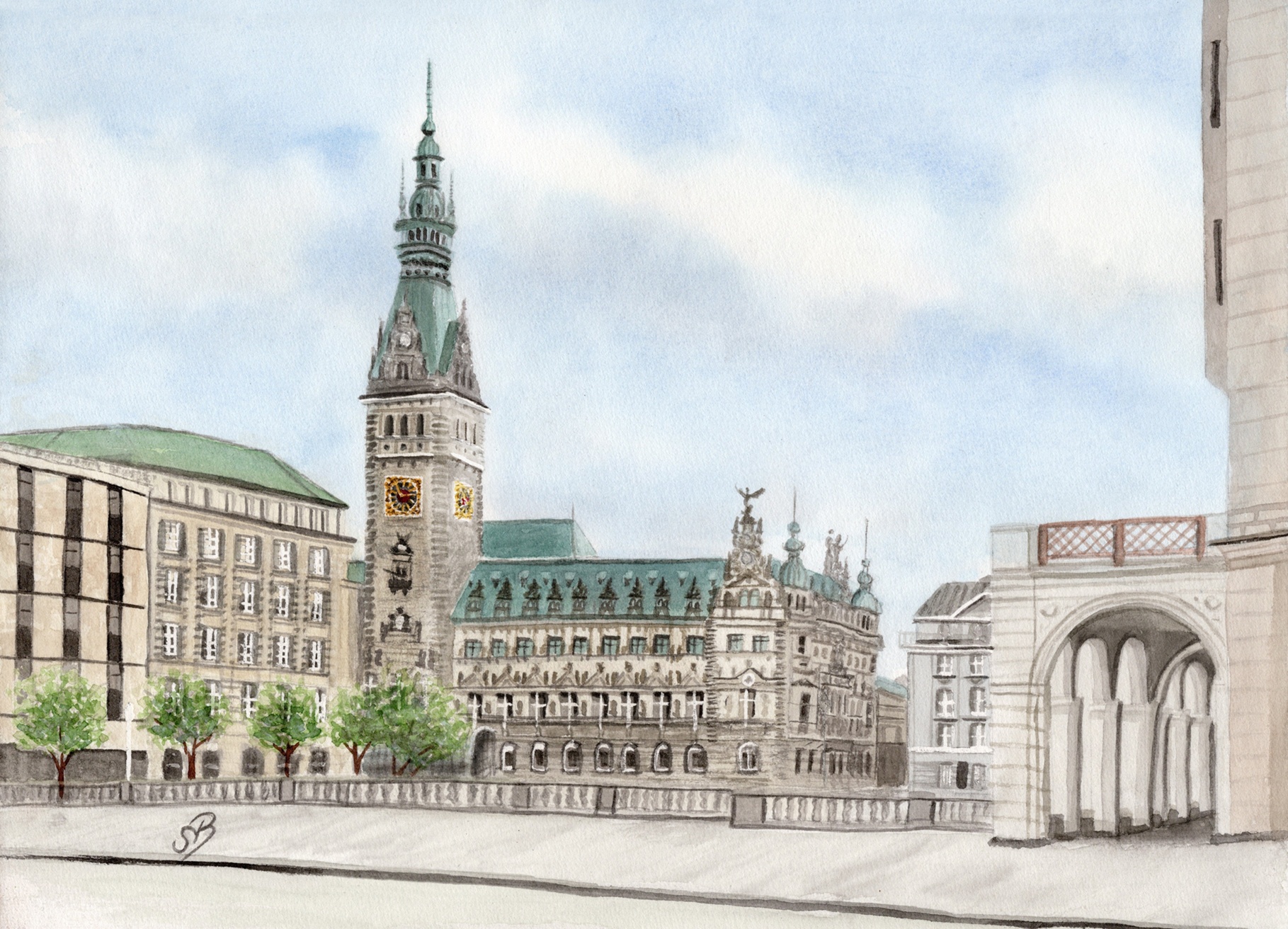 Hamburg Rathaus - HH14