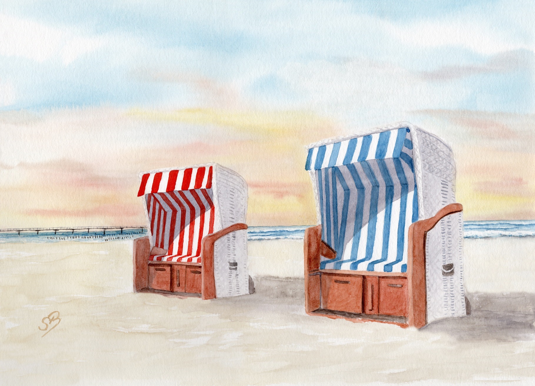 Kuehl2- Kühlungsborn Strand Strandkorb