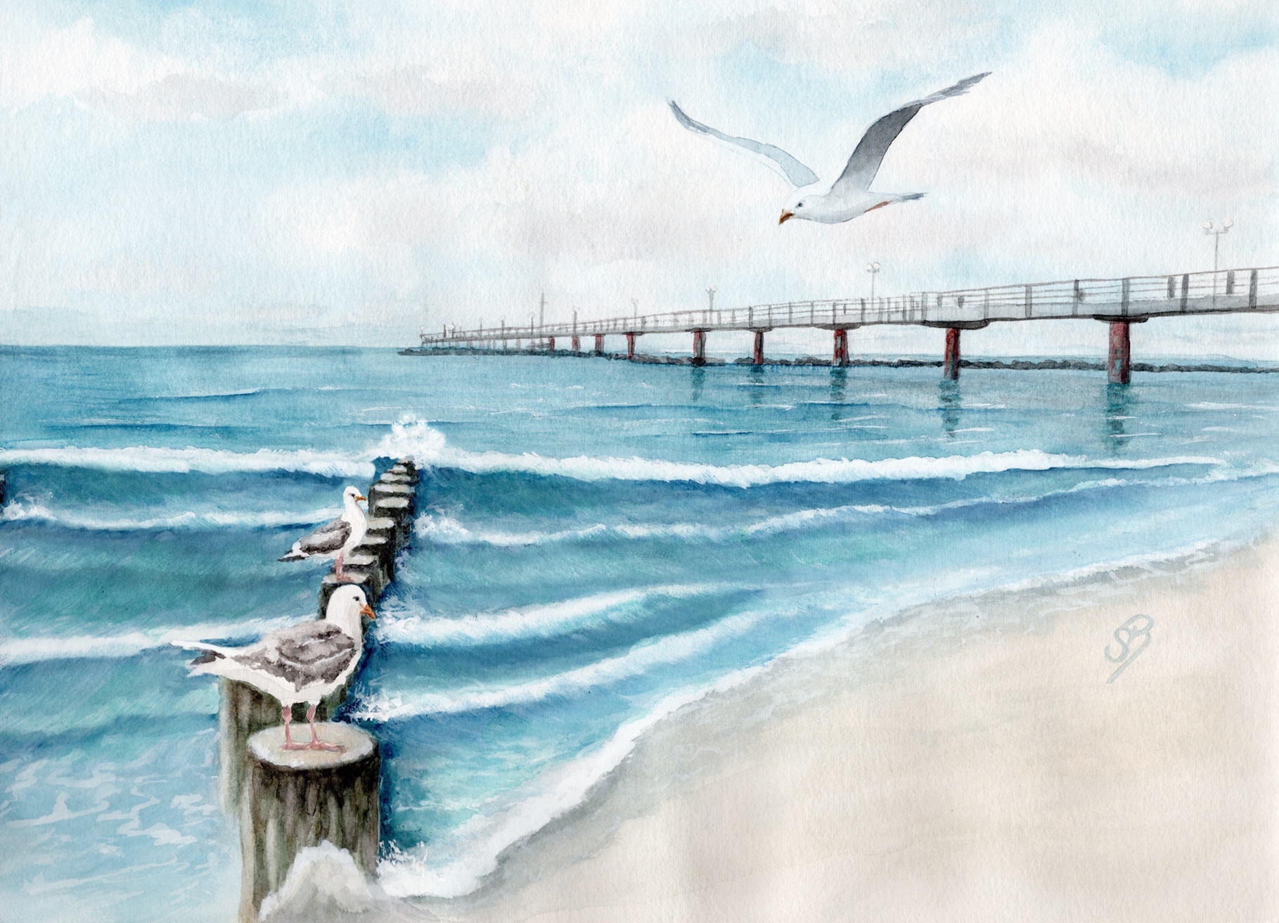 Kuehl3- Kühlungsborn Strand Seebrücke