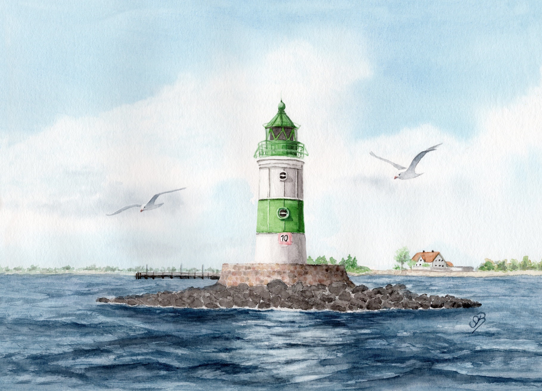 Leuchtturm Maasholm 2