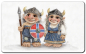 Preview: Breakfast board board - Viking Pair of Trolls Troll - AL8-NO