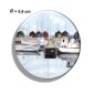 Preview: Kühlschrankmagnet m. Flaschenöffner Aquarell Maritim Kunst Druck Kunstdruck  Dänemark Danmark Aaro - Aro - Arø - Aarø 2 - Boote im Hafen