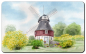 Preview: Frühstücksbrettchen Brettchen  Amrum10 - Mühle Bertha