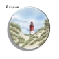 Preview: Fridge magnet with bottle opener  Watercolor Maritime Art Print North Sea Amrum Island Lighthouse dune Amrum 6