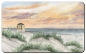 Preview: Frühstücksbrettchen Brettchen Pavillon Borkum - Sonnenuntergang - Düne - BO15