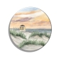 Preview: Kühlschrankmagnet m. Flaschenöffner Pavillon Borkum - Sonnenuntergang - Düne - BO15