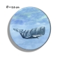 Preview: Fridge magnet with bottle opener  Watercolor Maritime Art Print Art Print Denmark North Sea Baltic Sea Whale Sperm Whale Porpoises