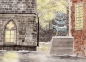 Preview: Folienmagnet Bremen15- Bremer Stadtmusikanten Weihnachten