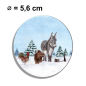 Preview: Fridge magnet with bottle opener Bremen Town Musicians Christmas in the Forest - Bre16