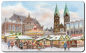 Preview: Frühstücksbrettchen Brettchen - Weihnachtsmarkt Bremen - Bremer Weihnachtsmarkt  - Bre18