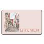 Preview: Frühstücksbrettchen Brettchen Aquarell Maritim Kunst Druck Kunstdruck Bremen Bremer Schnoor Gasse Nordsee Souvenir Souvenirs