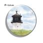 Preview: Fridge magnet with bottle opener Watercolor Maritime Art Print North Sea Cuxhaven Lighthouse Dicke Berta Sheeps