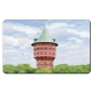 Preview: Frühstücksbrettchen Brettchen Aquarell Maritim Kunst Druck Kunstdruck Nordsee Cuxhaven Wasserturm Turm