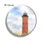 Preview: Kühlschrankmagnet m. Flaschenöffner  Aquarell Maritim Kunst Druck Kunstdruck Nordsee Cuxhaven Leuchtturm Döse Duhnen Alte Liebe