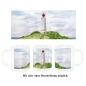 Preview: Tasse Becher Kaffeebecher Aquarell Maritim Kunst Druck Kunstdruck Ostsee Leuchtturm Dornbusch Hiddensee Rügen