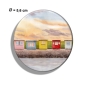 Preview: Kühlschrankmagnet m. Flaschenöffner Aquarell Kunst Druck Kunstdruck Strandkorb Sonnenuntergang Dänemark Nordsee Dagebüll bunte Badebuden im Sonnenuntergang - DB1