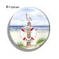 Preview: Kühlschrankmagnet m. Flaschenöffner  Rettungsring Aquarell Maritim Kunst Druck Kunstdruck Dänemark Nordsee Ostsee Düne Meer Möwe Strand Wunschname
