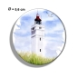 Preview: Kühlschrankmagnet m. Flaschenöffner Aquarell Maritim Kunst Druck Kunstdruck Nordsee Dänemark Danmark  Blåvand Blavand Dünen Leuchtturm