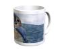 Preview: Tasse Becher Kaffeebecher  Aquarell Maritim Kunst Druck Kunstdruck Seehund mit Fisch Robbe Heuler Kegelrobbe Dänemark Nordsee Ostsee