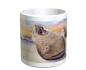 Preview: Tasse Becher Kaffeebecher  Aquarell Maritim Kunst Druck Kunstdruck lachender Seehund Robbe Heuler Kegelrobbe Dänemark Nordsee Ostsee