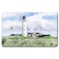 Preview: Frühstücksbrettchen Brettchen Aquarell Maritim Kunst Druck Kunstdruck Nordsee Dänemark Danmark  Hirtshals Dünen Leuchtturm