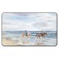 Preview: Breakfast board Watercolor Maritime Art Print North Sea Baltic Sea Denmark Horses Riding Horseriding Beach