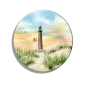 Preview: Kühlschrankmagnet m. Flaschenöffner Aquarell Maritim Kunst Druck Kunstdruck Nordsee Dänemark Danmark Leuchtturm Skagen