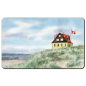 Preview: Frühstücksbrettchen Brettchen Aquarell Maritim Kunst Druck Kunstdruck Nordsee Dänemark Danmark  Stagen Haus am Meer