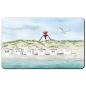 Preview: Frühstücksbrettchen Brettchen Folienmagnet Aquarell Maritim Kunst Druck Kunstdruck Dänemark Nordsee Blokhus Bake Strand