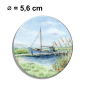 Preview: Fridge magnet with bottle opener Nymindegab fishing boat harbor - DK88