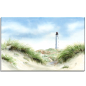 Preview: Stretcher frame canvas 40 x 30 cm linen Lyngvig lighthouse in the dune - DK93
