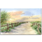 Preview: Leinwand 30 x 20 cm Keilrahmen Canvas-Leinen - Strandzugang Dierhagen - Fi2