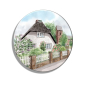 Preview: Fridge magnet with bottle opener Watercolor Maritime Art Print North Sea Island Föhr Church Nieblum - Föhr3