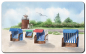 Preview: Breakfast board Föhr Lighthouse Beach chairs on the beach - Föhr8