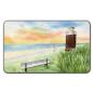 Preview: Frühstücksbrettchen Brettchen Aquarell Maritim Kunst Druck Kunstdruck Nordsee Föhr  Leuchtturm Strandkorb Strand Meer