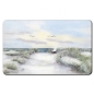 Preview: Breakfast board Way to the Beach Watercolor Maritime Art Print  Baltic Sea  Beach Dunes Beach path with bench in winter - GM4