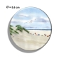 Preview: Fridge magnet with bottle opener Watercolor Art Print Beach Chair Sunset North Sea Island Juist - Beach chairs on the beach - Juist 8