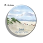 Preview: Fridge magnet with bottle opener Juist - dune and wide beach with seagull - Juist 10