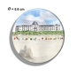 Preview: Fridge magnet with bottle opener Watercolor Art Print Beach Chair Sunset North Sea Island Juist - Beach hotel Kurhaus Juist further beach - Juist 14