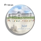 Preview: Fridge magnet with bottle opener Watercolor Art Print Beach Chair Sunset North Sea Island Juist - Beach hotel Kurhaus Juist further beach - Juist 14