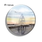 Preview: Kühlschrankmagnet m. Flaschenöffner Aquarell Maritim Kunst Druck Kunstdruck Nordsee Juist Sea Mark Harbor Lemon Squeezer - Juist 4