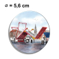Preview: Fridge magnet with bottle opener Hörnbrücke folding bridge Kiel - Kiel3