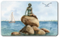 Preview: Frühstücksbrettchen Brettchen Kopenhagen - Statue "Kleine Meerjungfrau" - Kop1