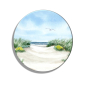 Preview: Kühlschrankmagnet m. Flaschenöffner Strandweg Aquarell Maritim Kunst Druck Kunstdruck Dänemark Nordsee Ostsee Dünen Meer Strand