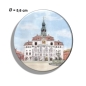 Preview: Kühlschrankmagnet m. Flaschenöffner  Aquarell Kunst Druck Kunstdruck Lüneburger Heide Lüneburg  Stadt Rathaus