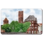 Preview: Frühstücksbrettchen Brettchen  Aquarell Kunst Druck Kunstdruck Lüneburger Heide Lüneburg  Stsdt Wasserturm