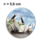 Preview: Kühlschrankmagnet m. Flaschenöffner Aquarell Kunst Druck Kunstdruck Vogel Papageientaucher Puffin - Norwegen Dänemark Nordsee Arktis