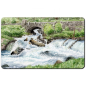 Preview: Breakfast Board  watercolor art print Norway Norge Geiranger Fjord River with waterfall